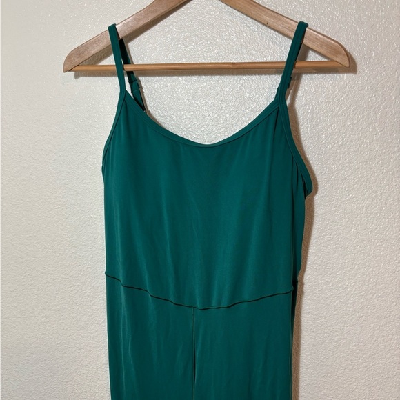 Aerie Offline Green Flare Jumpsuit Size Large | jumper | loungewear | bodycon - Picture 2 of 6